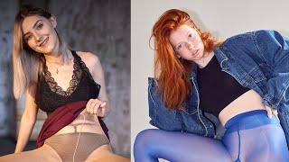 Eva Elfie, Jenya and Lera Show Legs in Pantyhose 2019-11(2) - Nylon Art Magazine