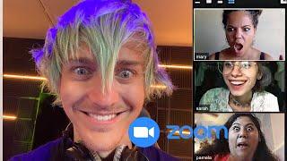 Trolling Zoom Classes....but famous twitch streamers join (Ninja, Mongraal & more!)