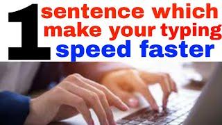 Best And Important One Sentence For Typing Speed | by harry viral 2020