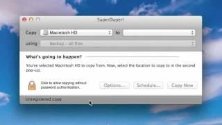 Backing Up & Cloning your MAC Hard Drive using SuperDuper