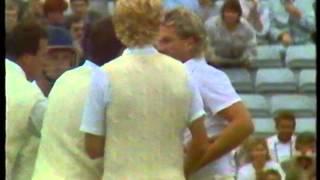 Ian Botham breaks test wicket record 1986 Oval.