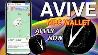 How to Add Wallet On Avive Network Mining app for Withdrawal - Apply for MPC wallet on Avive app