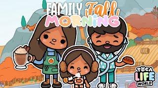  FAMILY *FALL TIME* MORNING ROUTINE || Toca boca WORLD  Roleplay *with voice* ️