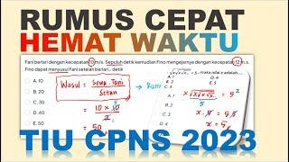 RUMUS CEPAT TIU CPNS 2023 LULUS PG - SOAL SERING KELUAR