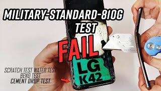 LG K42 Durability Test - Is Military Standard 810G any good? Cement Drop Test!