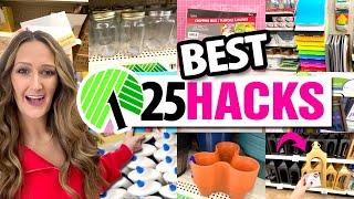 25 *GENIUS* $1 Dollar Tree HACKS & DIYs for 2025! + BEST Organization HACKS