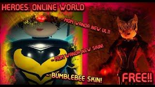 HEROES:ONLINE WORLD-[LOCATIONS] CORRUPTED MOM WANDA SKIN | NEW ULTIMATE | BUMBLEBEE SKIN RELEASE!!