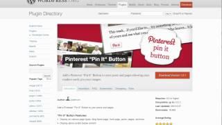 Comment installer le bouton "Pinterest" sur WordPress