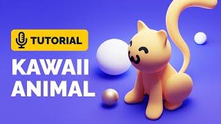 Kawaii 3D Cat Tutorial in Blender 3.1 | Polygon Runway