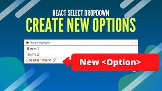 Programmatically Add New Options To Dropdown Using REACT SELECT CREATABLE