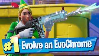 Evolve EvoChrome weapons by dealing damage Location - Fortnite