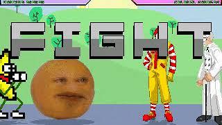 MUGEN Request: Annoying Orange & Dancing Banana Vs Ronald McDonald & Colonel Sanders