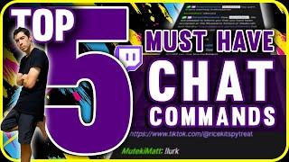 These 5 Chatbot Commands changed my life for Twitch Streaming (StreamElements)