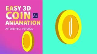 3D Coin animation. After Effects Tutorial