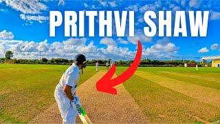 Playing Against PRITHVI SHAW??? GoPro Cricket Helmet Cam POV