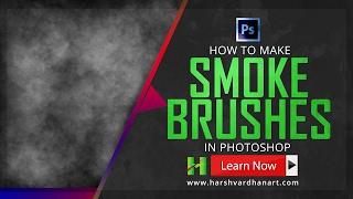 How to easily make Smoke Brush Photoshop fog/Mist brushes Tutorial for Beginners