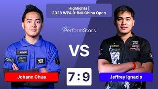 Highlights | Johann Chua vs Jeffrey Ignacio｜2023 WPA 9-Ball China Open