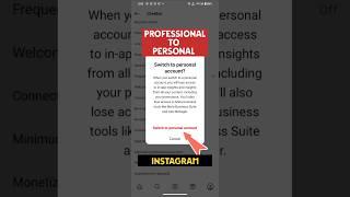 How To Remove Professional Dashboard On Instagram #shorts #instagram