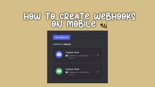 How to create a discord webhook on MOBILE!