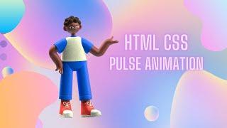 html css pulse effect animation