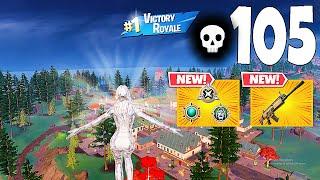 105 Elimination Solo Vs Squads "Zero Build" Gameplay Wins (Fortnite chapter 5)