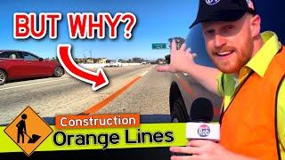 So, they're painting ORANGE LINES on the FREEWAYS?