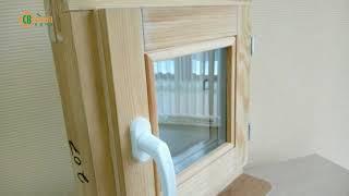 Стандартные деревянные окна из сосны со стеклопакетом
