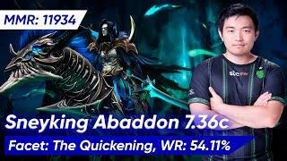  Sneyking ABADDON 7.36 SUPPORT 5 Pos | Dota 2 Pro Gameplay