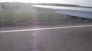 Boeing 747-300 takeoff Moscow-Domodedovo. Onboard view (HD). Flight UN 9149 Moscow-Antalya.