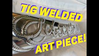 WELDING ARTIST 2019 - TIG WELDING ART-  a Subscribe Logo!