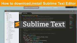How to download and install Sublime Text Editor on Windows 10, 8.1, 7 // Smart Enough