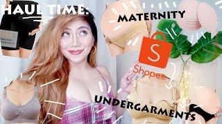 HAUL TIME: Shopee Maternity Undergarments na Super Mura!! Panties, Bra , Cycling and more 