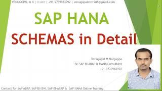 SAP HANA : Schemas in Detail : Types + Creation of Custom Schema in SAP HANA Studio