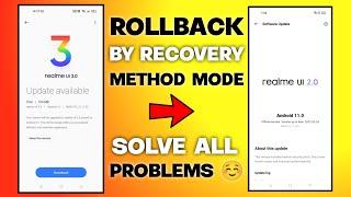 Downgrade/Rollback Realme Ui By Recovery Method | Second Method Of Rollback Realme Ui 3.0 To 2.0