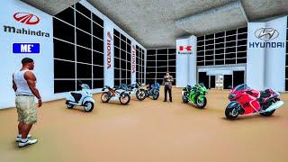 Franklin Stealing Every INDIAN BIKES From SHOWROOM INDIAN BIKES DRIVING 3D