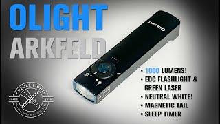 Olight Arkfeld Full Review - 1000 lumen EDC flashlight and Laser