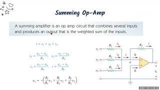 SUmming and difference OP-AMp