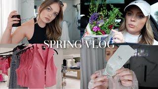 GRWM Makeup, Hair & Outfit for Zara Event, Skincare Routine, Farmers Market: SPRING DAYS IN MY LIFE