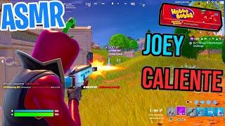 ASMR Gaming  Fortnite Joey Caliente! Relaxing Gum Chewing  Controller Sounds + Whispering 