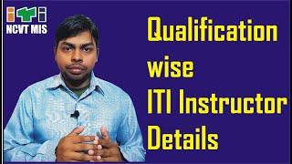 Qualification Wise ITI Instructor Details || ITI  में कौन से पद के लिए क्या क्वालिफिकेशन चाहिये ?