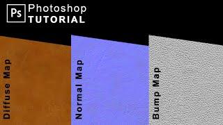 Photoshop - How to create a seamless diffuse, normal and bump map