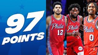 Harris (33 PTS), Embiid (31 PTS) & Maxey (33 PTS) Lead Sixers In Win!  | December 22, 2023