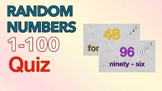 Random numbers 1-100 | Recognizing game