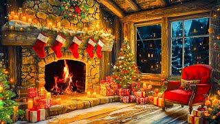 Top 50 Christmas Songs All Time  Classic Christmas Music with Fireplace  Merry Christmas 2025