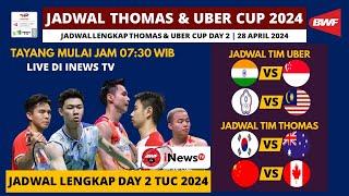 Jadwal Thomas & Uber Cup 2024 Day 2 Hari ini: China Taipei VS Malaysia |  Thomas & Uber Cup 2024