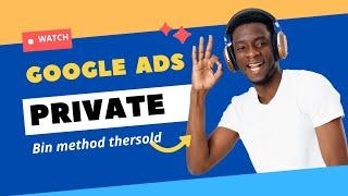 How to use google ads GEANREATE PRIVATE| BIN 2022 NEW METHOD√√Google Ads #googleads #ads