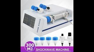 Digital Shockwave Therapy 5 Heads Touch Screen Physiotherapy Equipment