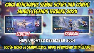 HOW TO DELETE ALL MOBILE LEGENDS SCRIPTS 2024 | HOW TO DELETE ML SCRIPTS WITHOUT DELETING DATA 2024