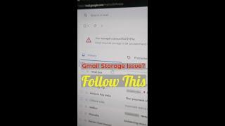 DO THIS if you have Gmail/Google Drive Storage issue!