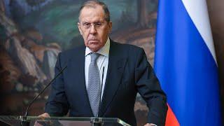 Live: Russian foreign minister holds joint news conference with Kyrgyz counterpart